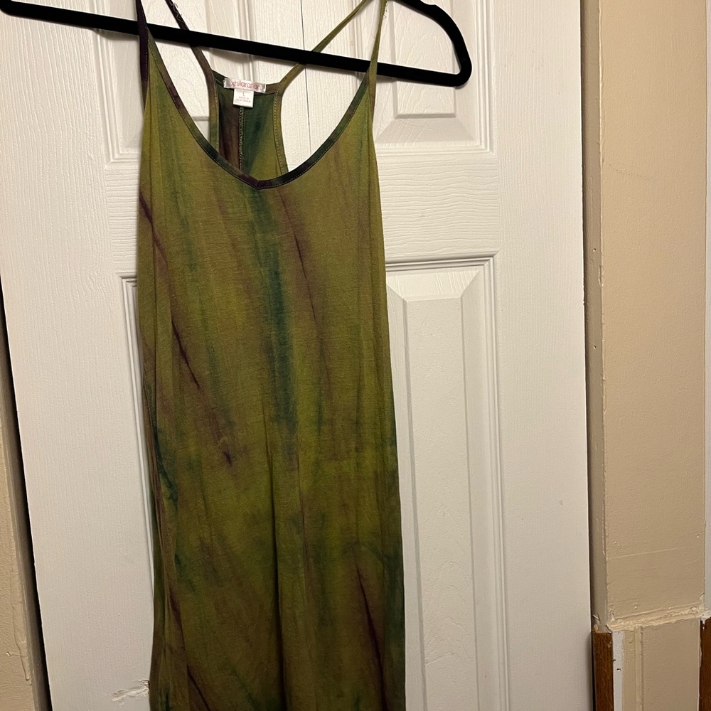 Tie-die racerback mini dress or tunic